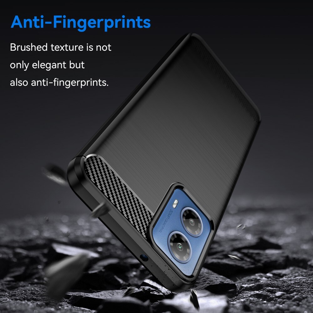 Motorola Moto G34 TPU-cover Brushed, Sort