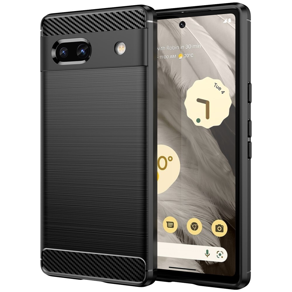 Google Pixel 7a TPU-cover Brushed, Sort
