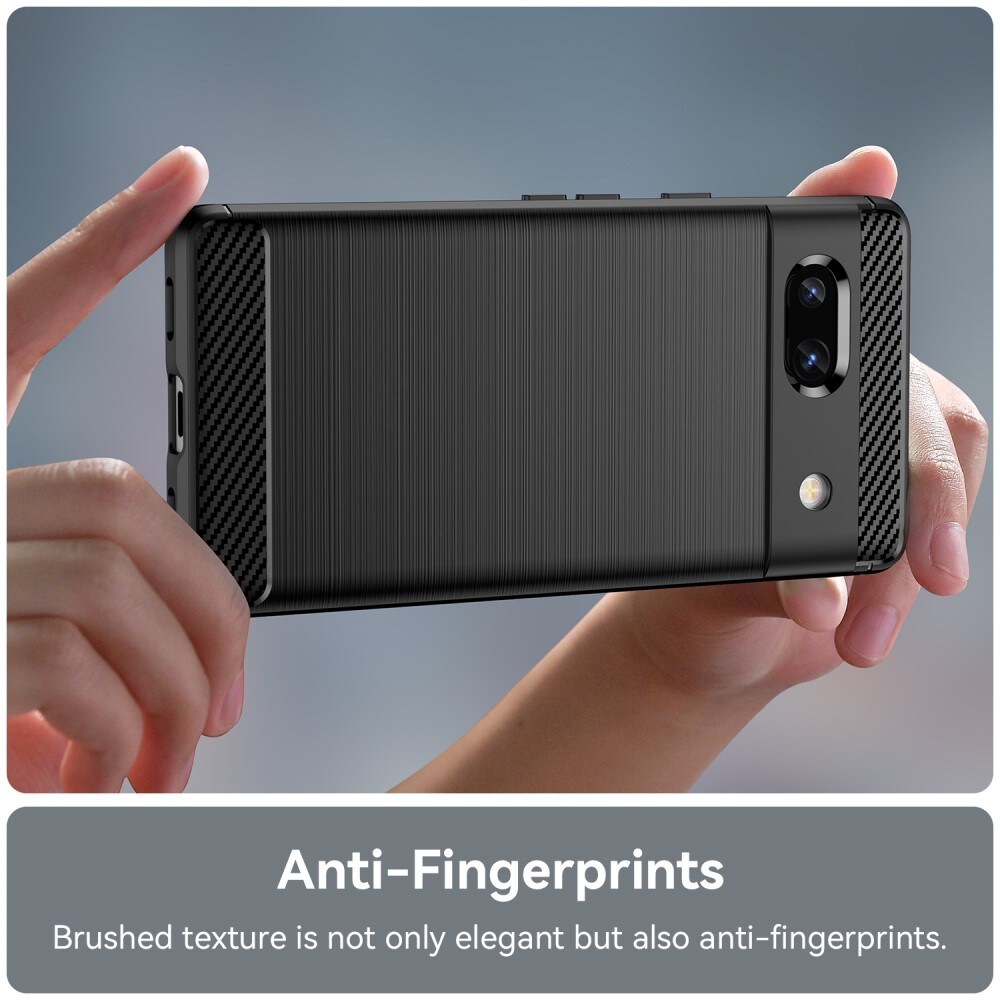 Google Pixel 7a TPU-cover Brushed, Sort