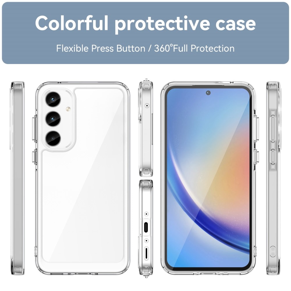 Samsung Galaxy A35 Crystal Hybrid-cover, Gennemsigtig