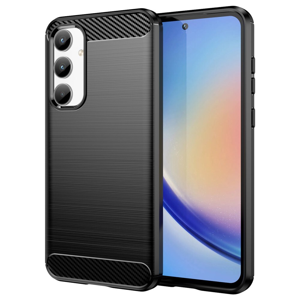 Samsung Galaxy A35 TPU-cover Brushed, Sort