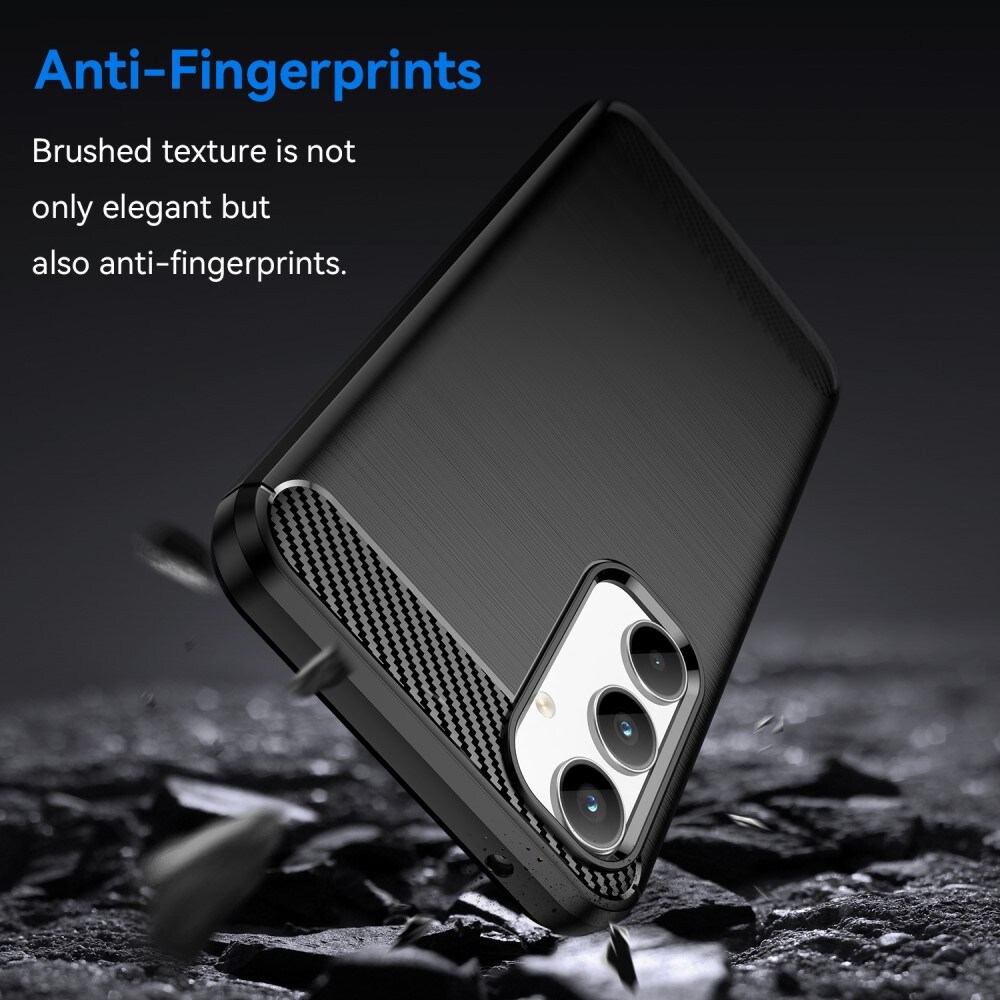 Samsung Galaxy A35 TPU-cover Brushed, Sort