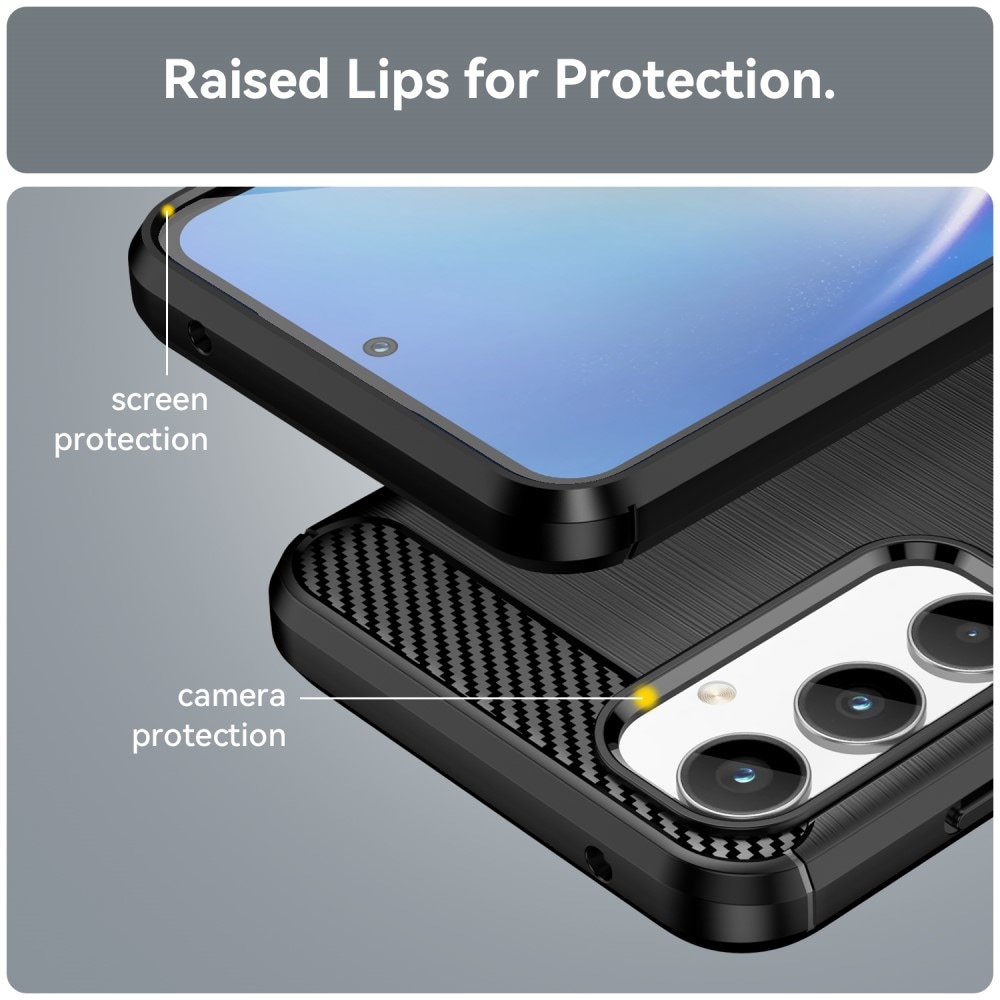 Samsung Galaxy A35 TPU-cover Brushed, Sort