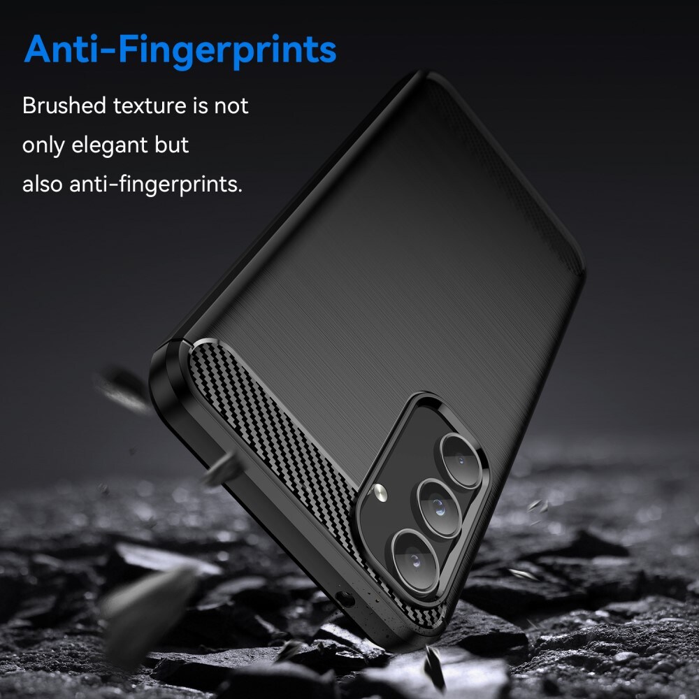 Samsung Galaxy A55 TPU-cover Brushed, Sort