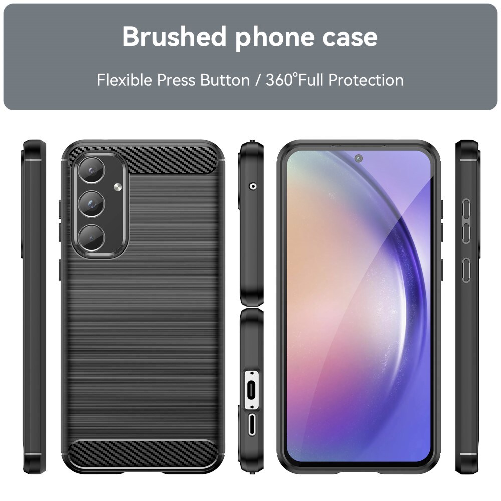 Samsung Galaxy A55 TPU-cover Brushed, Sort