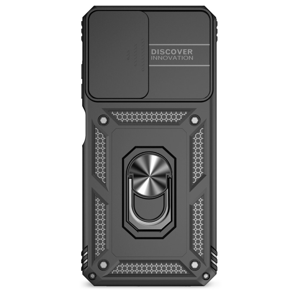 Samsung Galaxy A05s Cover med kamerabeskyttelse & fingerring, Sort