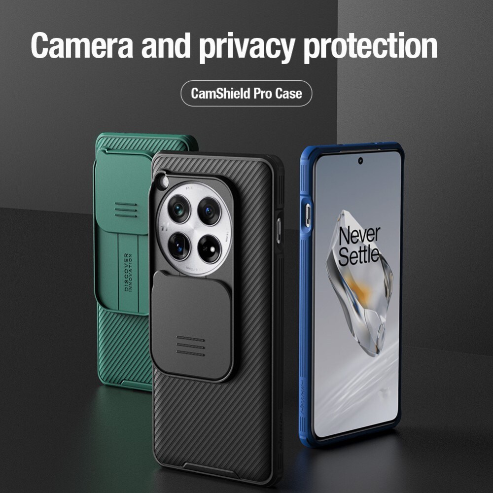 OnePlus 12 Cover med kamerabeskyttelse - CamShield, Grøn