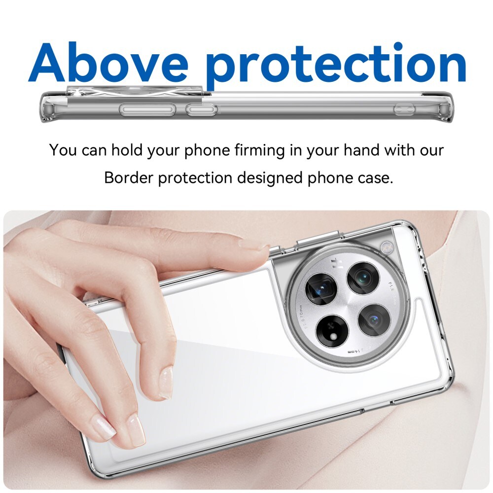  OnePlus 12 Crystal Hybrid-cover, Gennemsigtig
