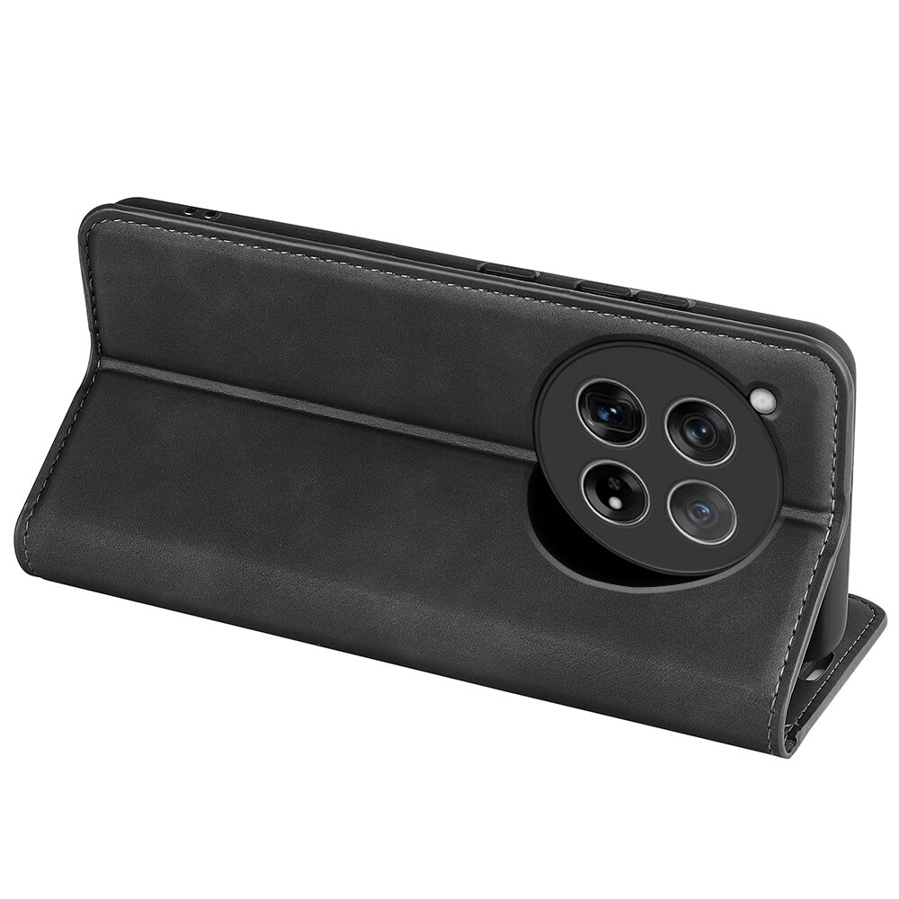  OnePlus 12 Slankt etui med kortholder, Sort