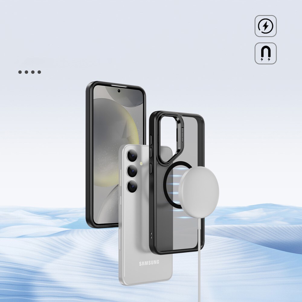 Samsung Galaxy S24 Ultra Hybridcover med MagSafe og kickstand, Sort