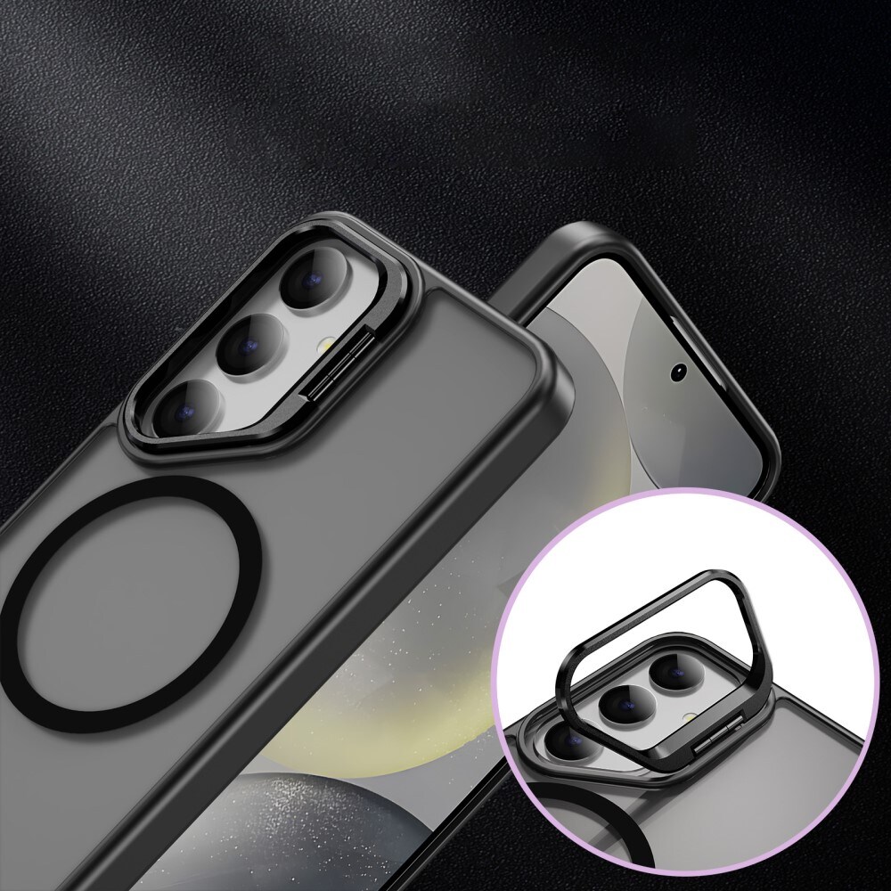 Samsung Galaxy S24 Ultra Hybridcover med MagSafe og kickstand, Sort