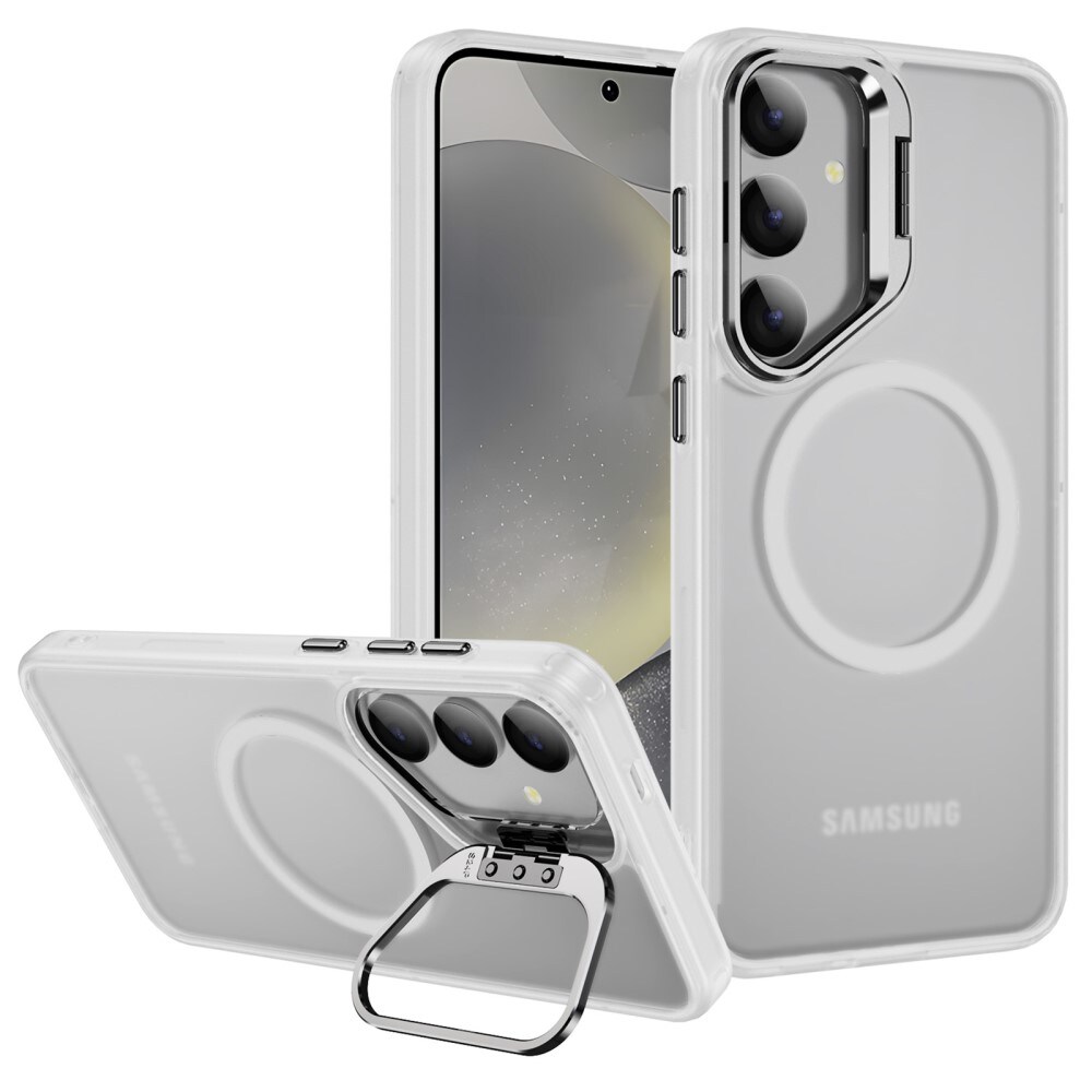 Samsung Galaxy S24 Ultra Hybridcover med MagSafe og kickstand, Gennemsigtig