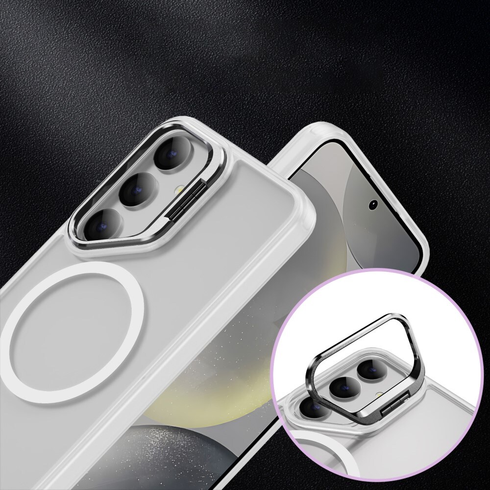 Samsung Galaxy S24 Ultra Hybridcover med MagSafe og kickstand, Gennemsigtig