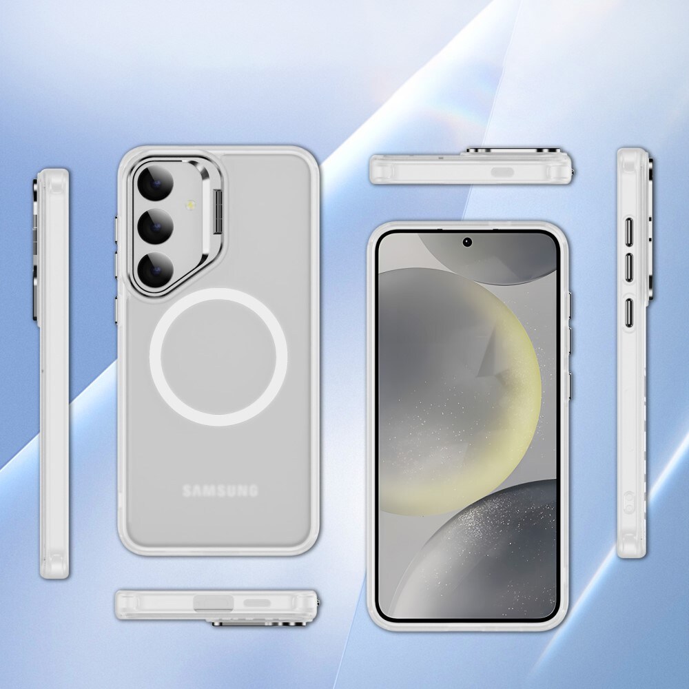 Samsung Galaxy S24 Ultra Hybridcover med MagSafe og kickstand, Gennemsigtig