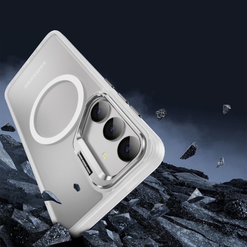Samsung Galaxy S24 Ultra Hybridcover med MagSafe og kickstand, Gennemsigtig
