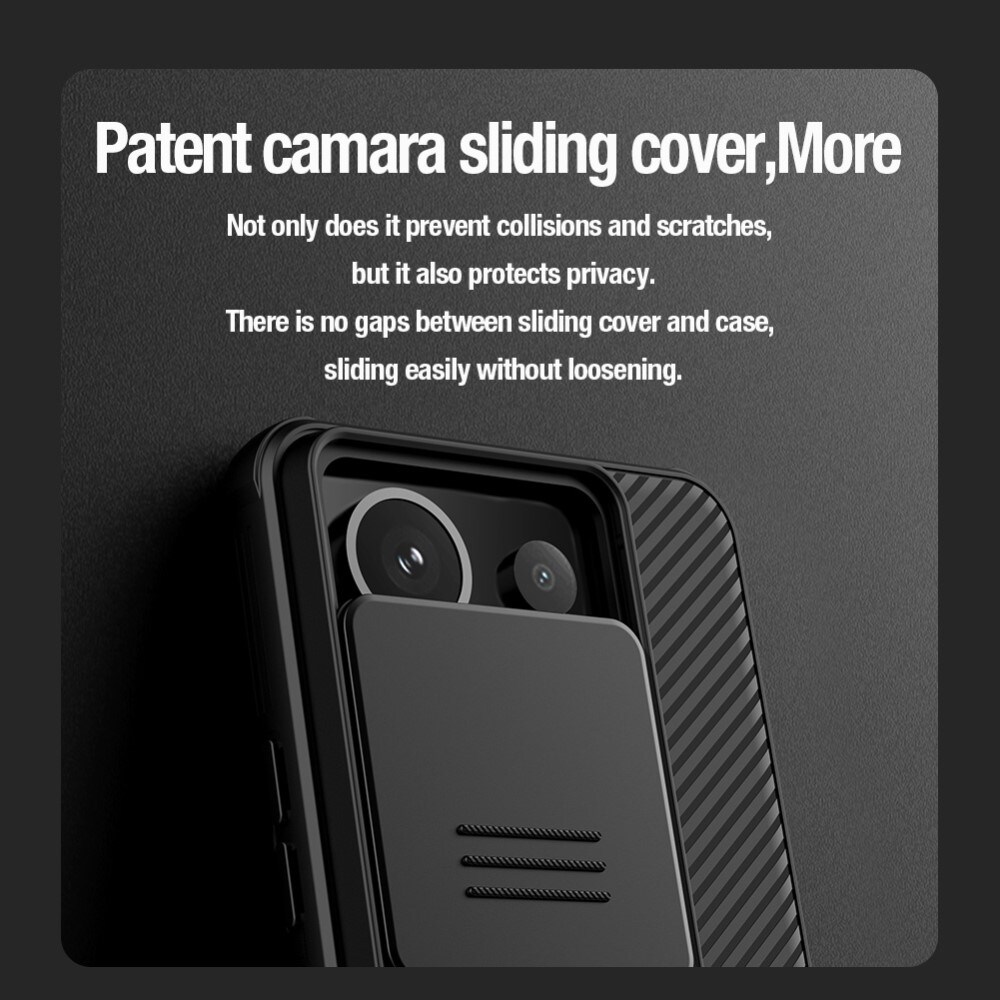 Xiaomi Redmi Note 13 Pro Cover med kamerabeskyttelse - CamShield, Sort