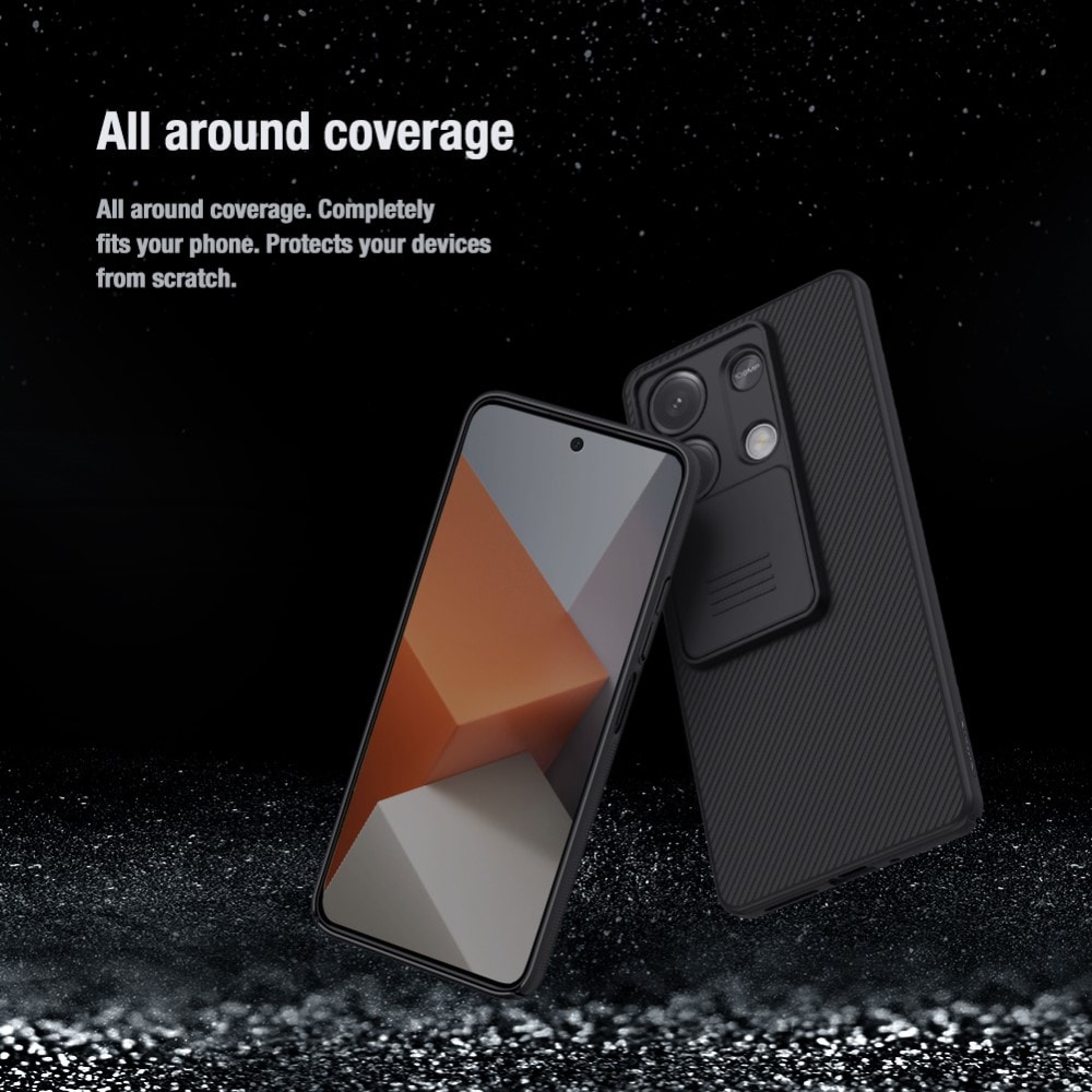 Xiaomi Redmi Note 13 Cover med kamerabeskyttelse - CamShield, Sort