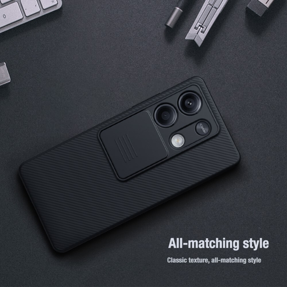 Xiaomi Redmi Note 13 Cover med kamerabeskyttelse - CamShield, Sort