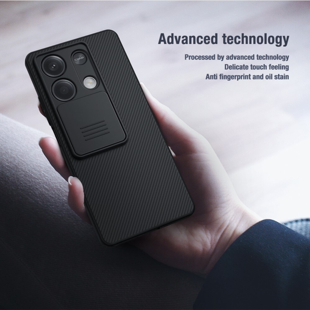 Xiaomi Redmi Note 13 Cover med kamerabeskyttelse - CamShield, Sort