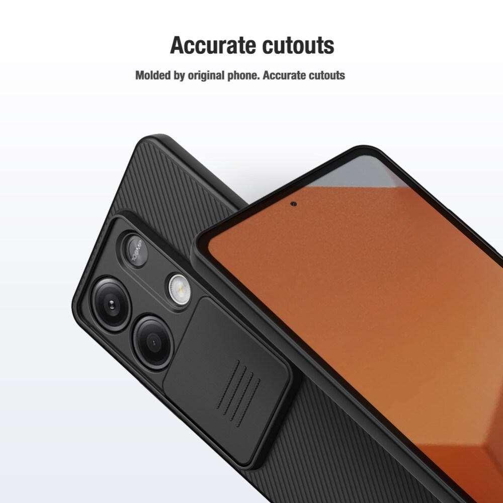 Xiaomi Redmi Note 13 Cover med kamerabeskyttelse - CamShield, Sort