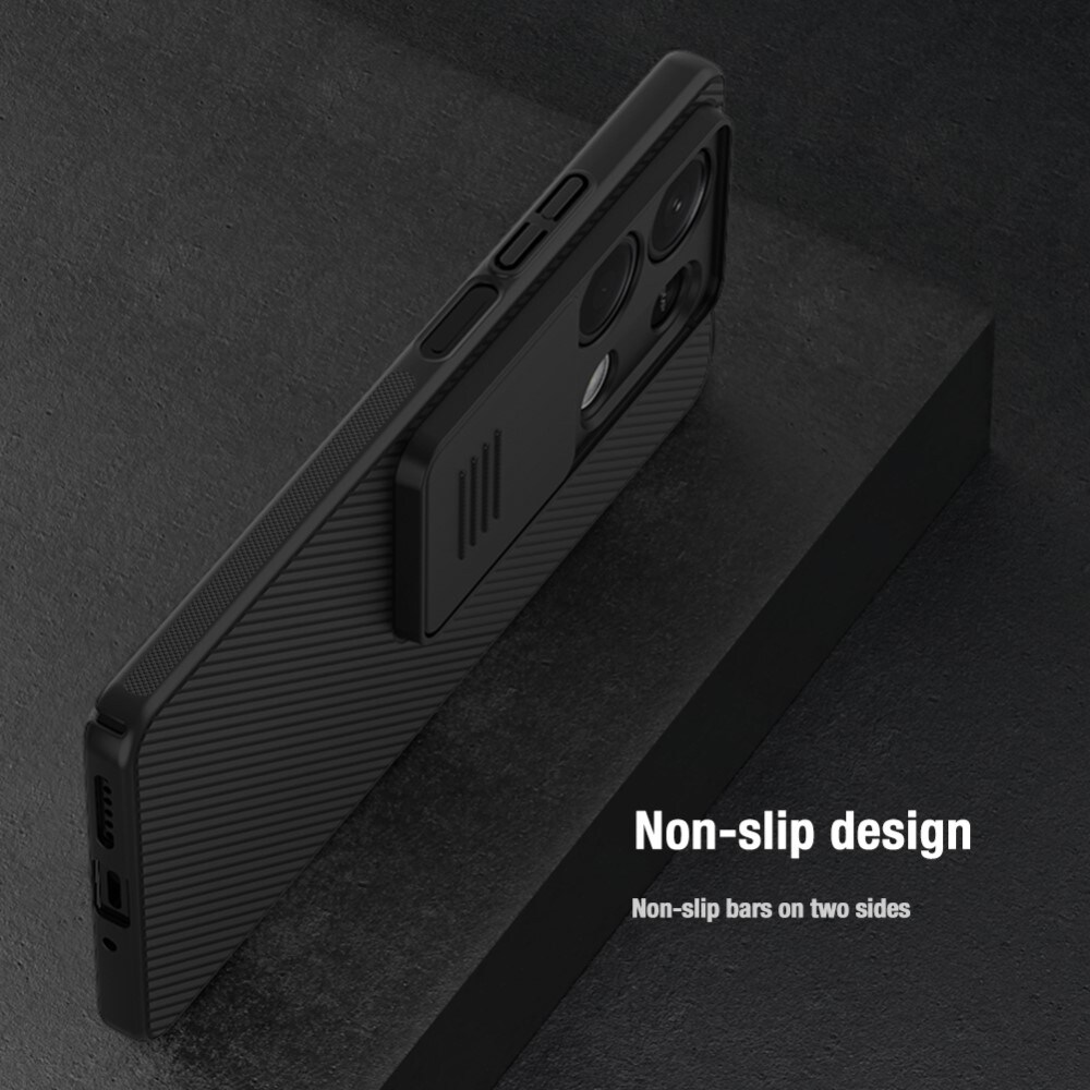 Xiaomi Redmi Note 13 Cover med kamerabeskyttelse - CamShield, Sort