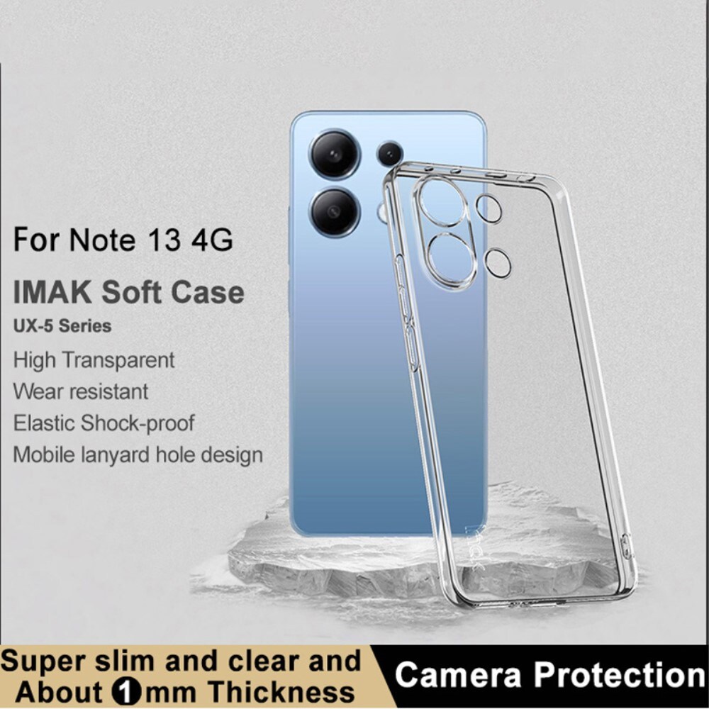 Xiaomi Redmi Note 13 4G Cover i TPU, Gennemsigtig