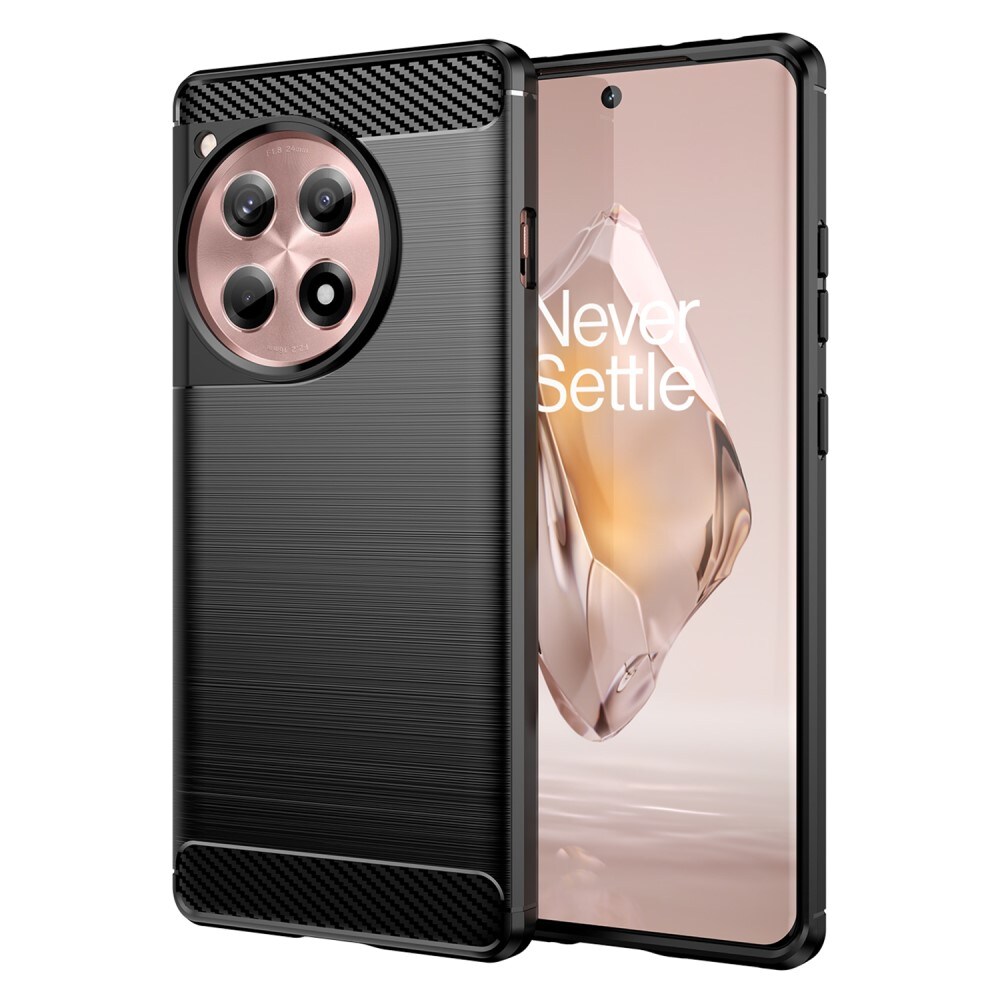  OnePlus 12R TPU-cover Brushed, Sort