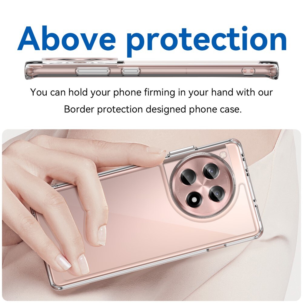  OnePlus 12R Crystal Hybrid-cover, Gennemsigtig