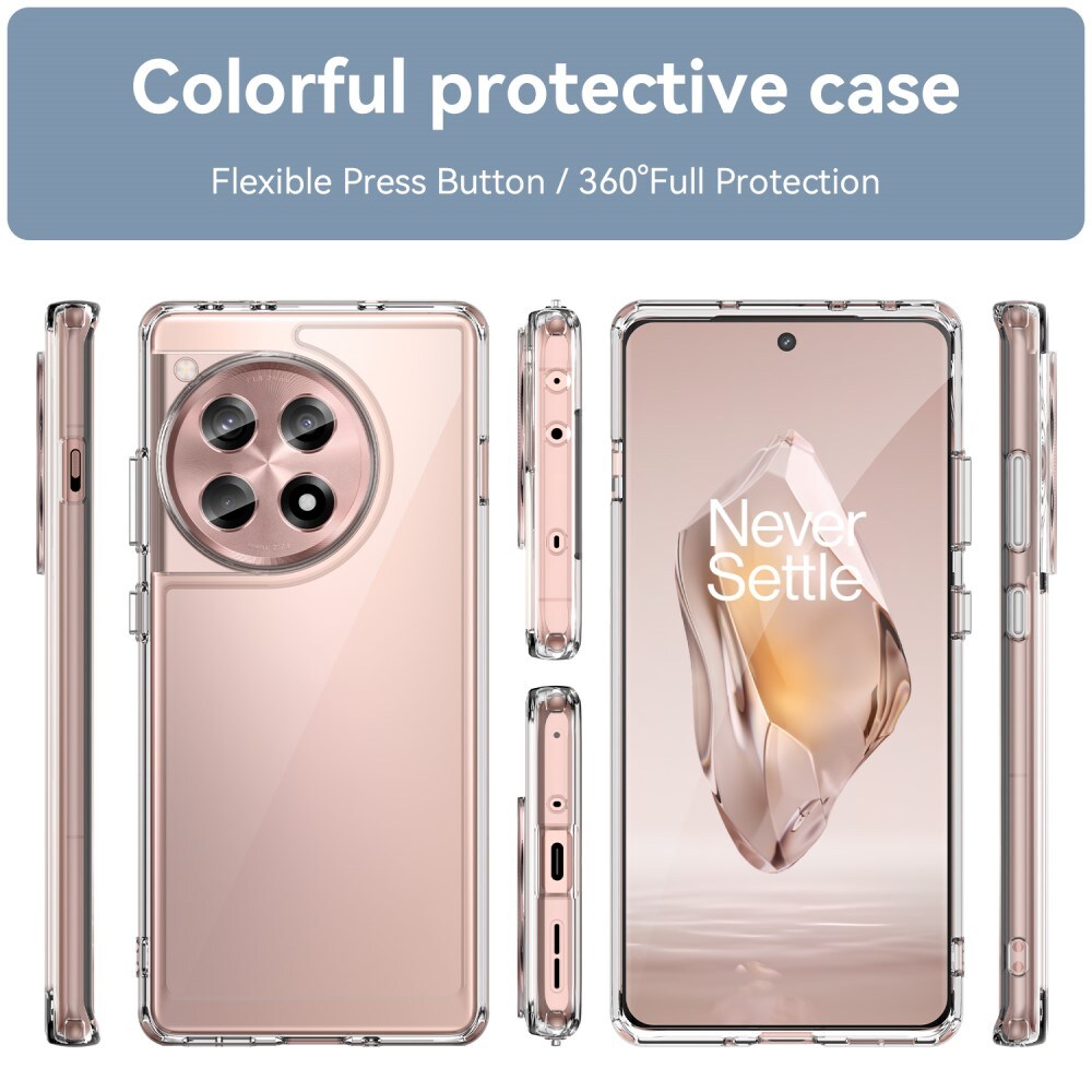  OnePlus 12R Crystal Hybrid-cover, Gennemsigtig