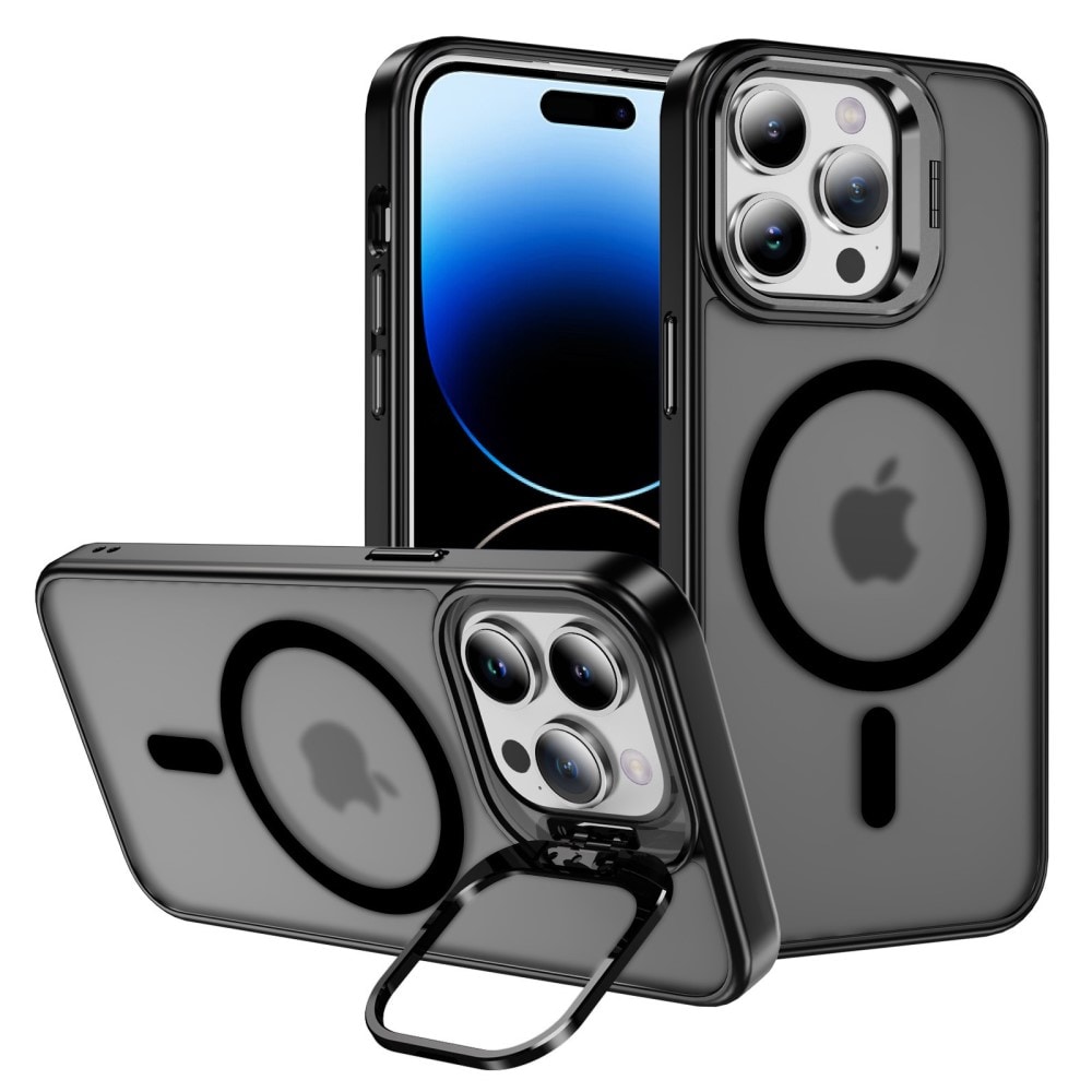 iPhone 14 Pro Max Hybridcover med MagSafe og kickstand, Sort