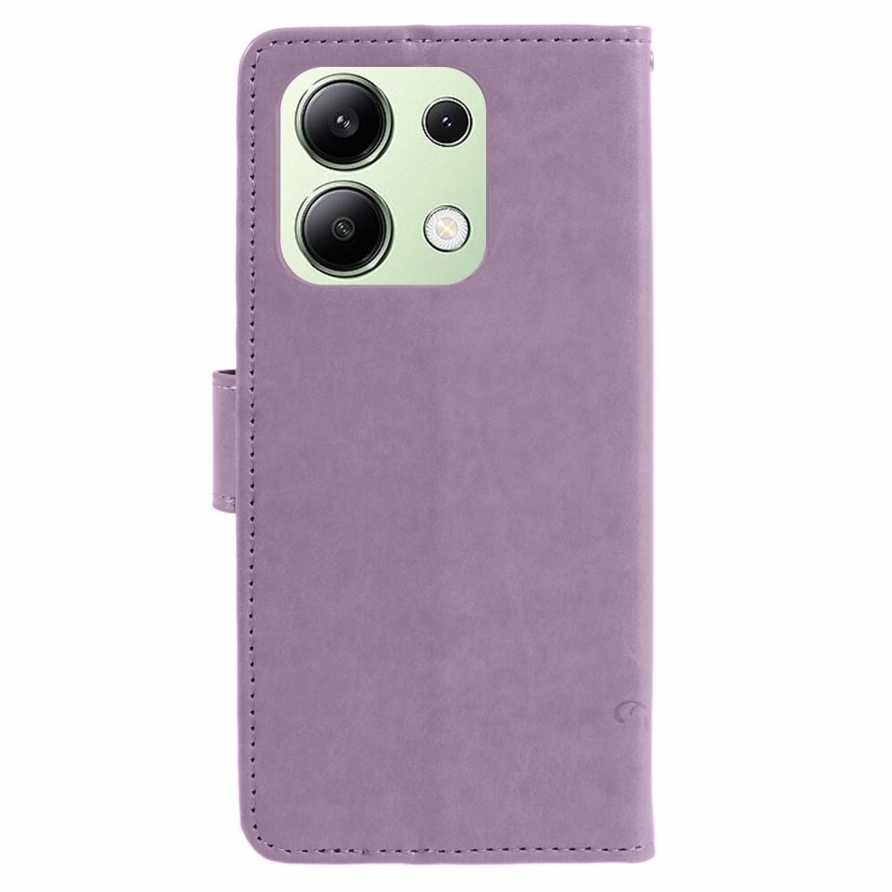 Xiaomi Redmi Note 13 4G Mobiletui med sommerfugle, Lilla