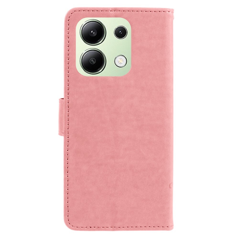 Xiaomi Redmi Note 13 4G Mobiletui med sommerfugle, Lyserød