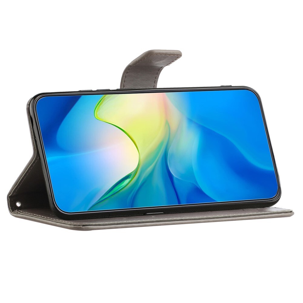 Samsung Galaxy Xcover 7 Mobiletui med sommerfugle, Grå