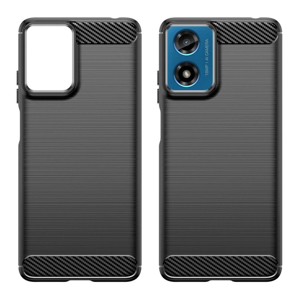 Motorola Moto G24 TPU-cover Brushed, Sort