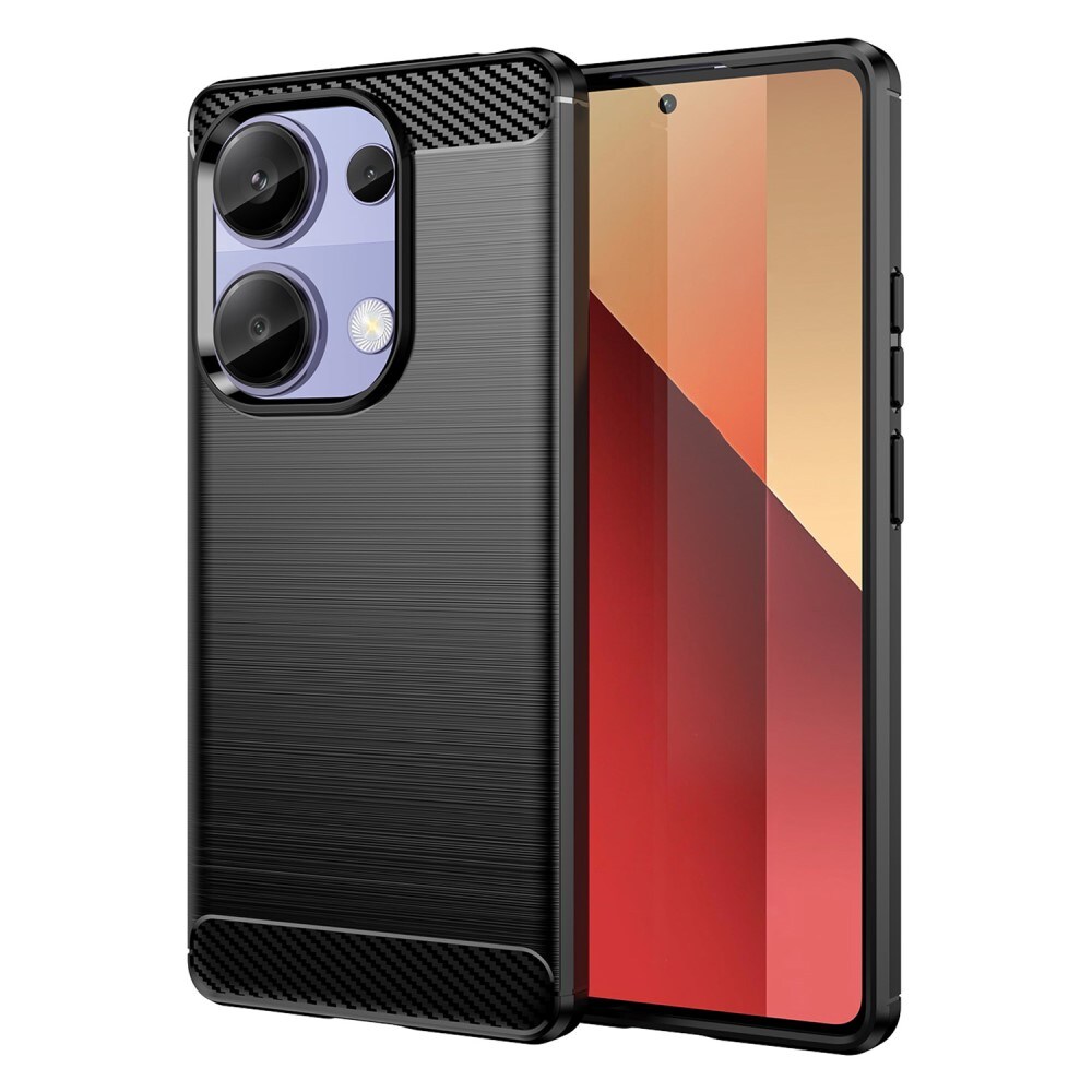 Xiaomi Redmi Note 13 4G TPU-cover Brushed, Sort