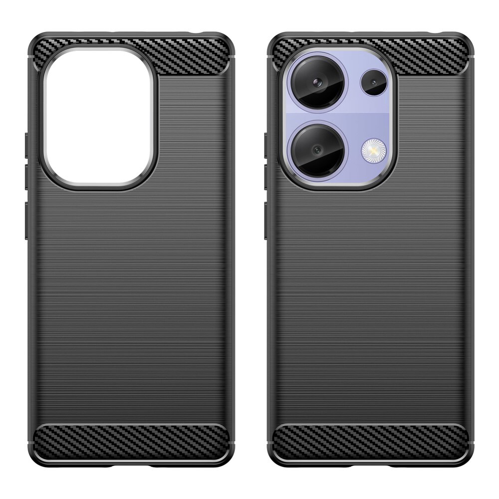 Xiaomi Redmi Note 13 4G TPU-cover Brushed, Sort