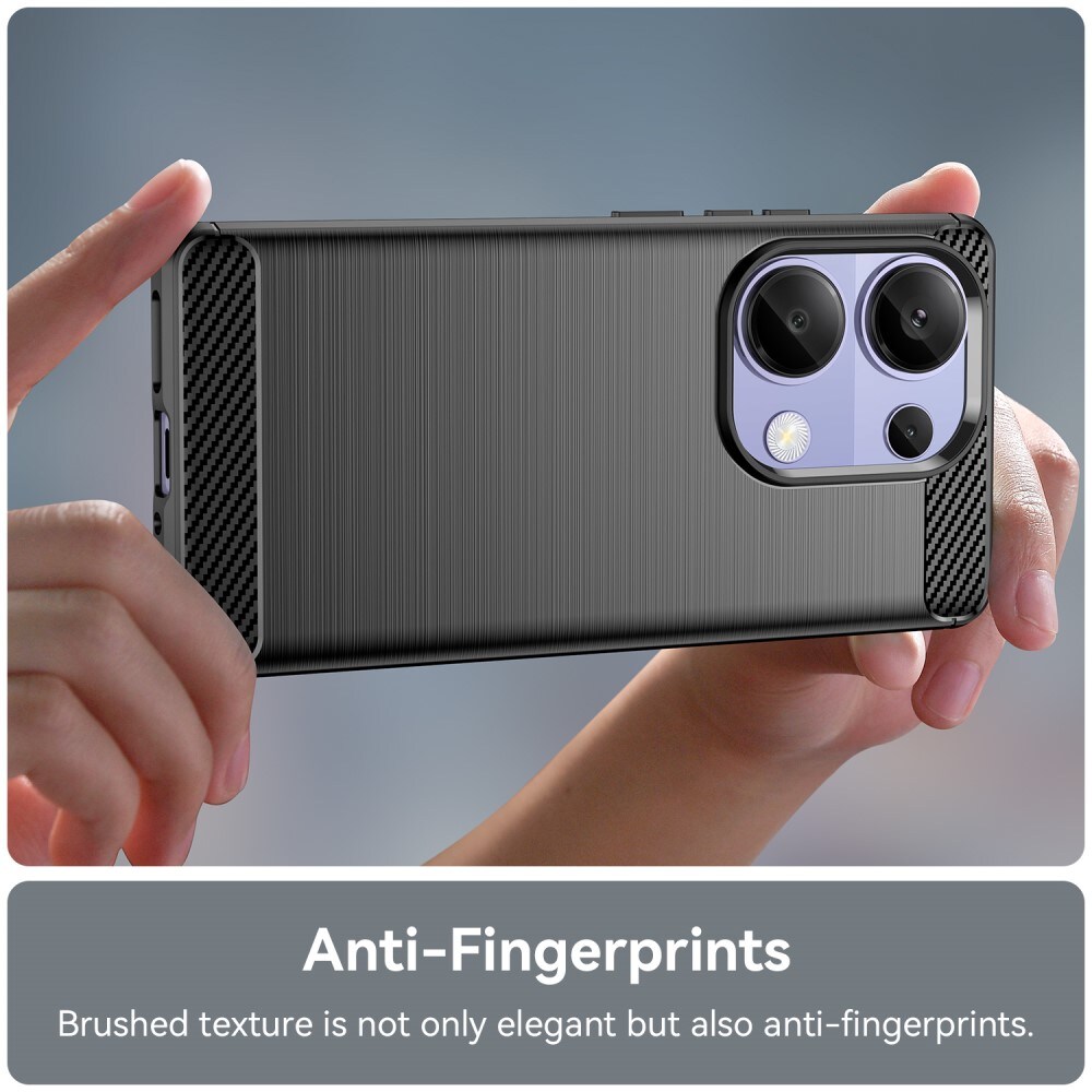 Xiaomi Redmi Note 13 4G TPU-cover Brushed, Sort