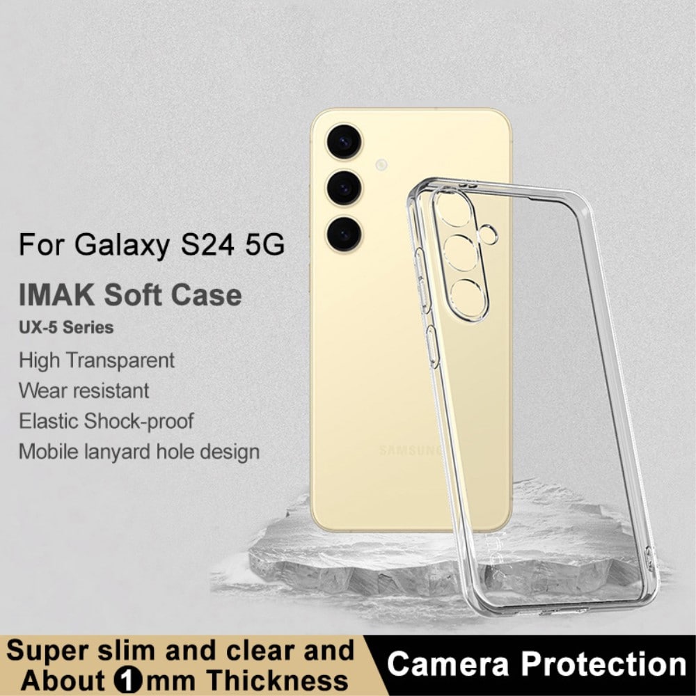 Samsung Galaxy S24 Cover i TPU, Gennemsigtig