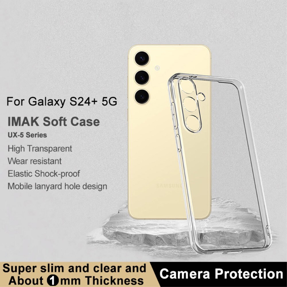 Samsung Galaxy S24 Plus Cover i TPU, Gennemsigtig