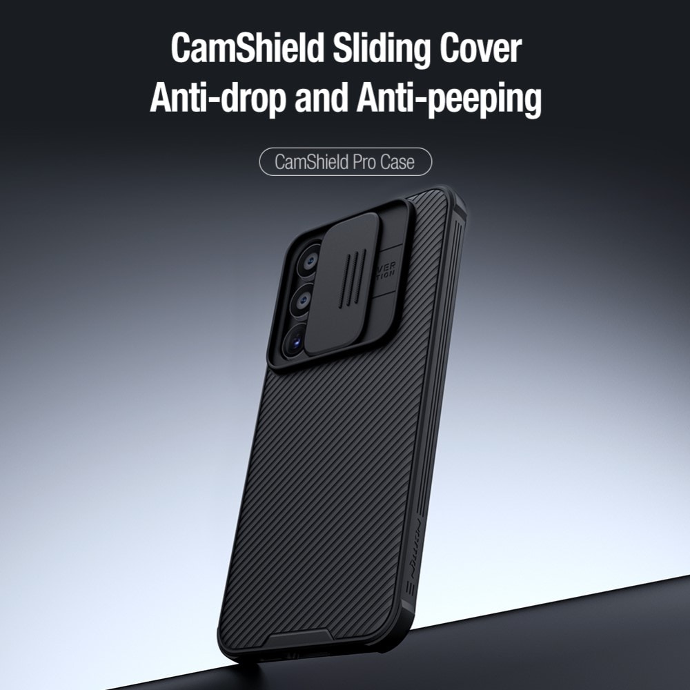 Samsung Galaxy A55 Cover med kamerabeskyttelse - CamShield, Sort