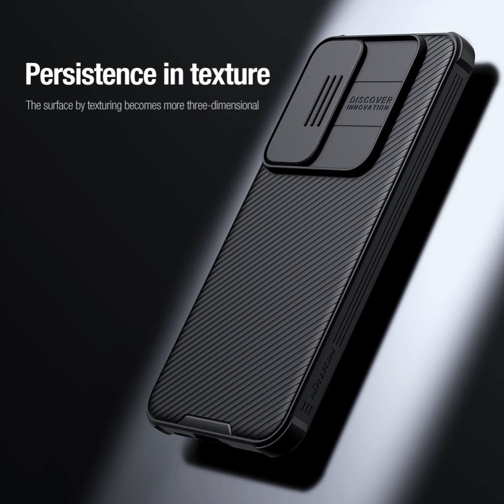 Samsung Galaxy A55 Cover med kamerabeskyttelse - CamShield, Sort