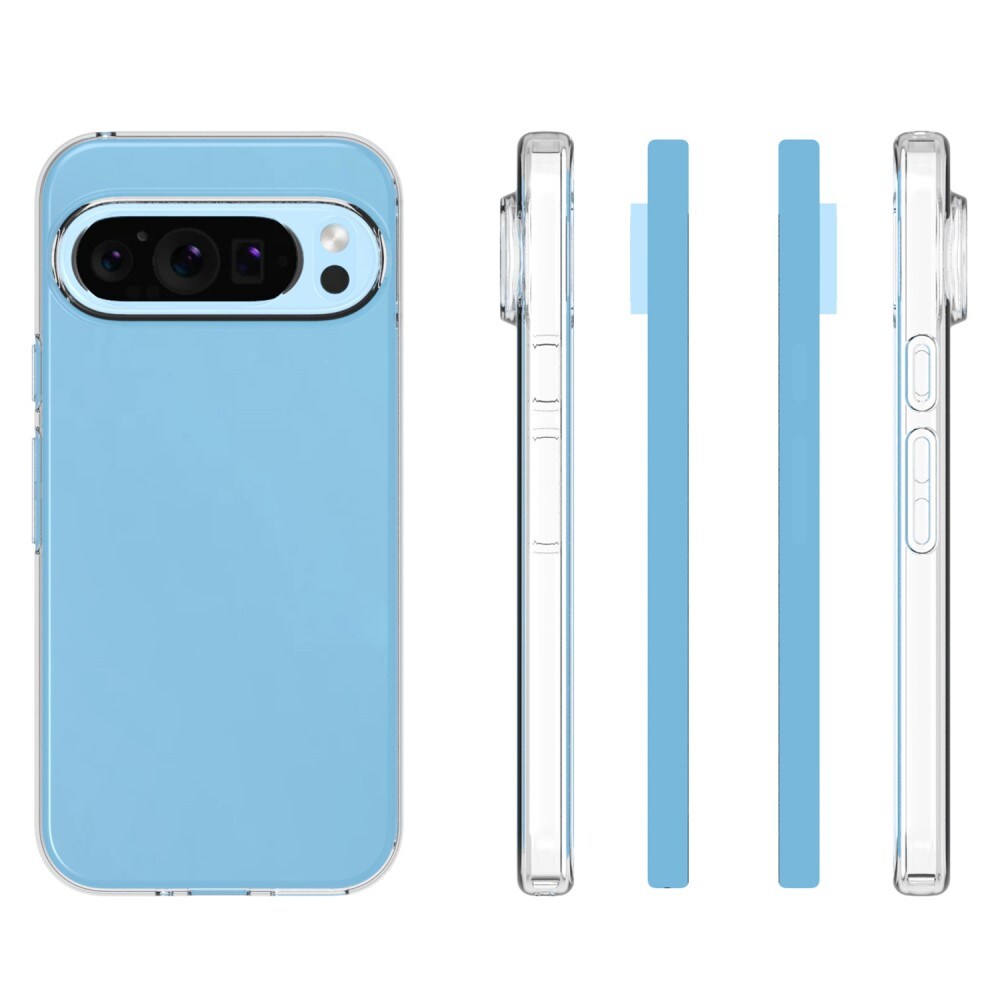 Google Pixel 9 Pro Tyndt TPU-cover, Gennemsigtig