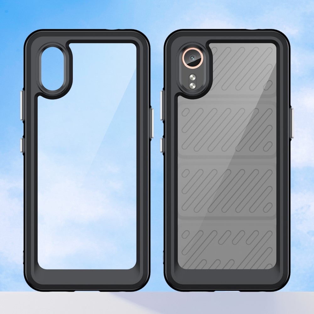 Samsung Galaxy Xcover 7 Crystal Hybrid-cover, Sort