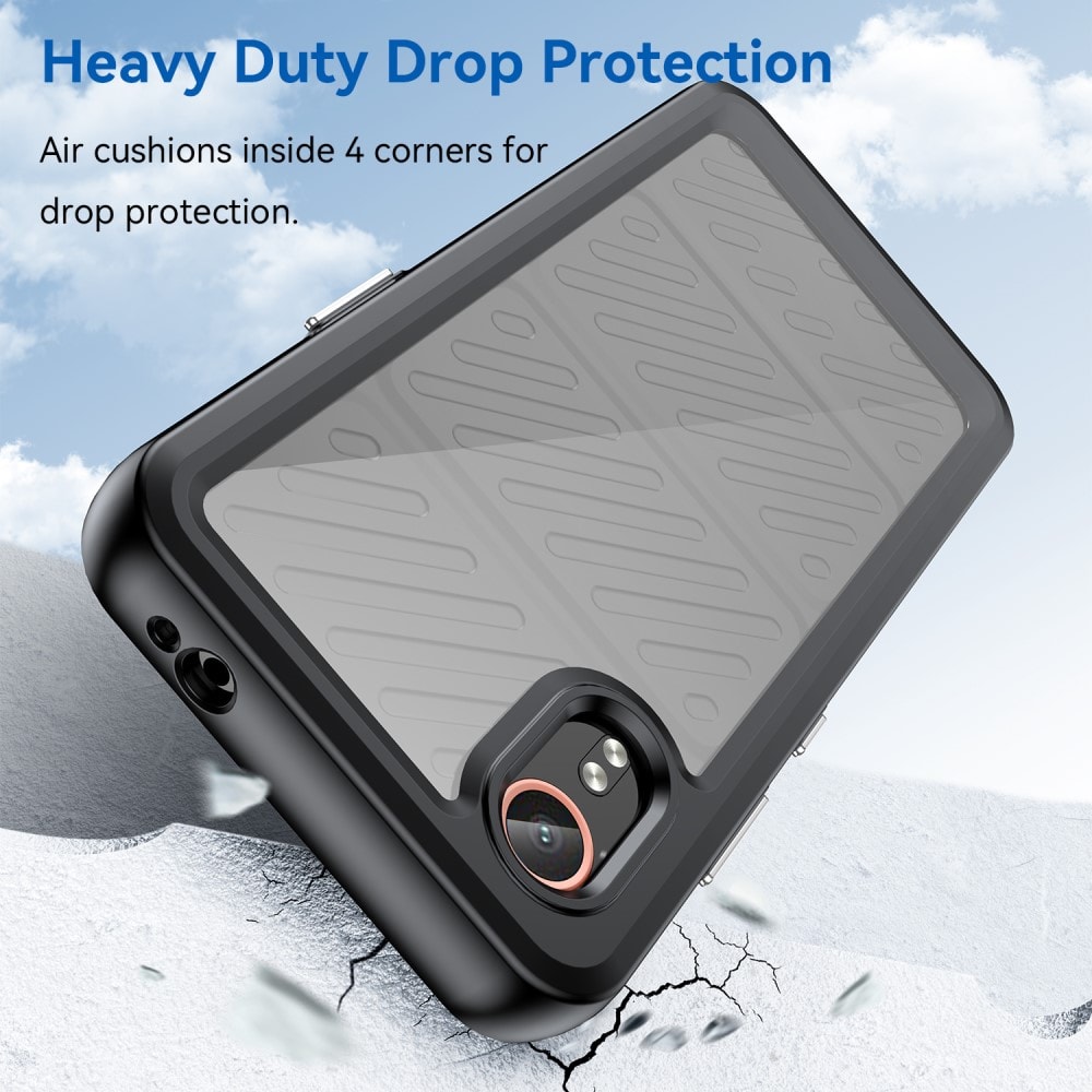 Samsung Galaxy Xcover 7 Crystal Hybrid-cover, Sort