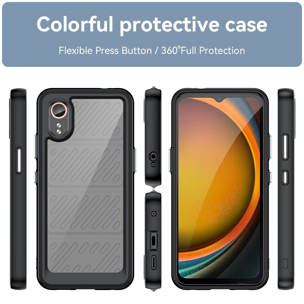 Samsung Galaxy Xcover 7 Crystal Hybrid-cover, Sort