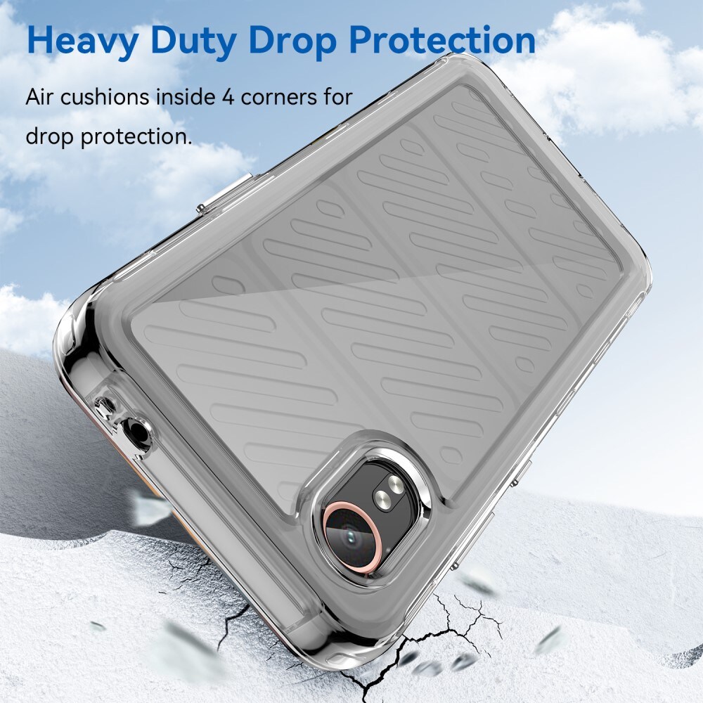 Samsung Galaxy Xcover 7 Crystal Hybrid-cover, Gennemsigtig