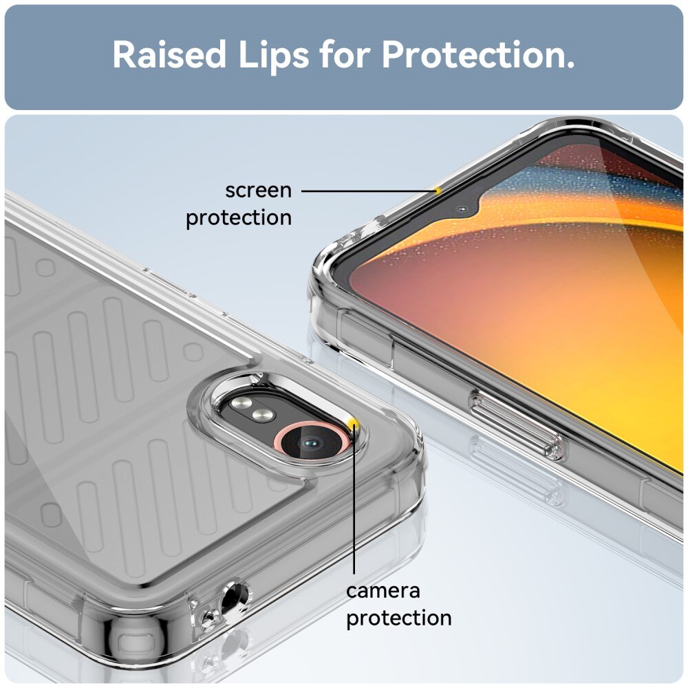 Samsung Galaxy Xcover 7 Crystal Hybrid-cover, Gennemsigtig