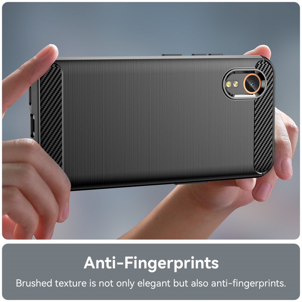 Samsung Galaxy Xcover 7 TPU-cover Brushed, Sort