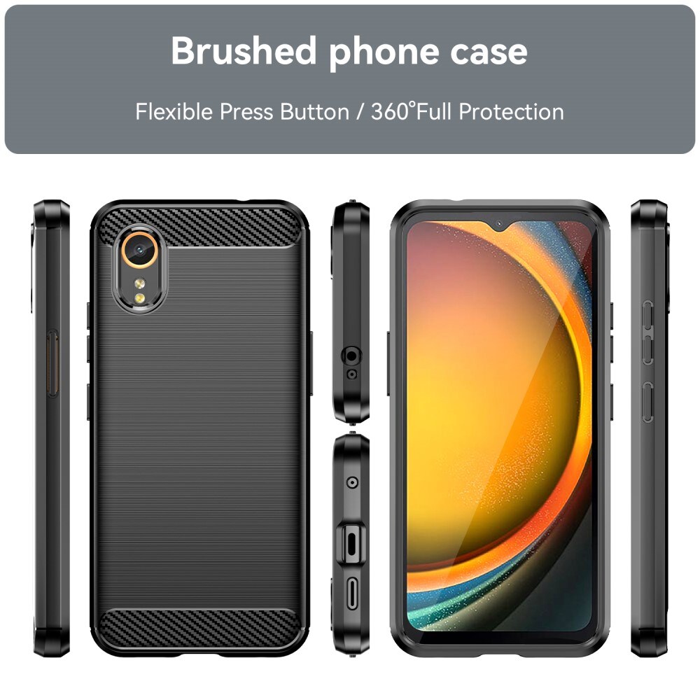 Samsung Galaxy Xcover 7 TPU-cover Brushed, Sort