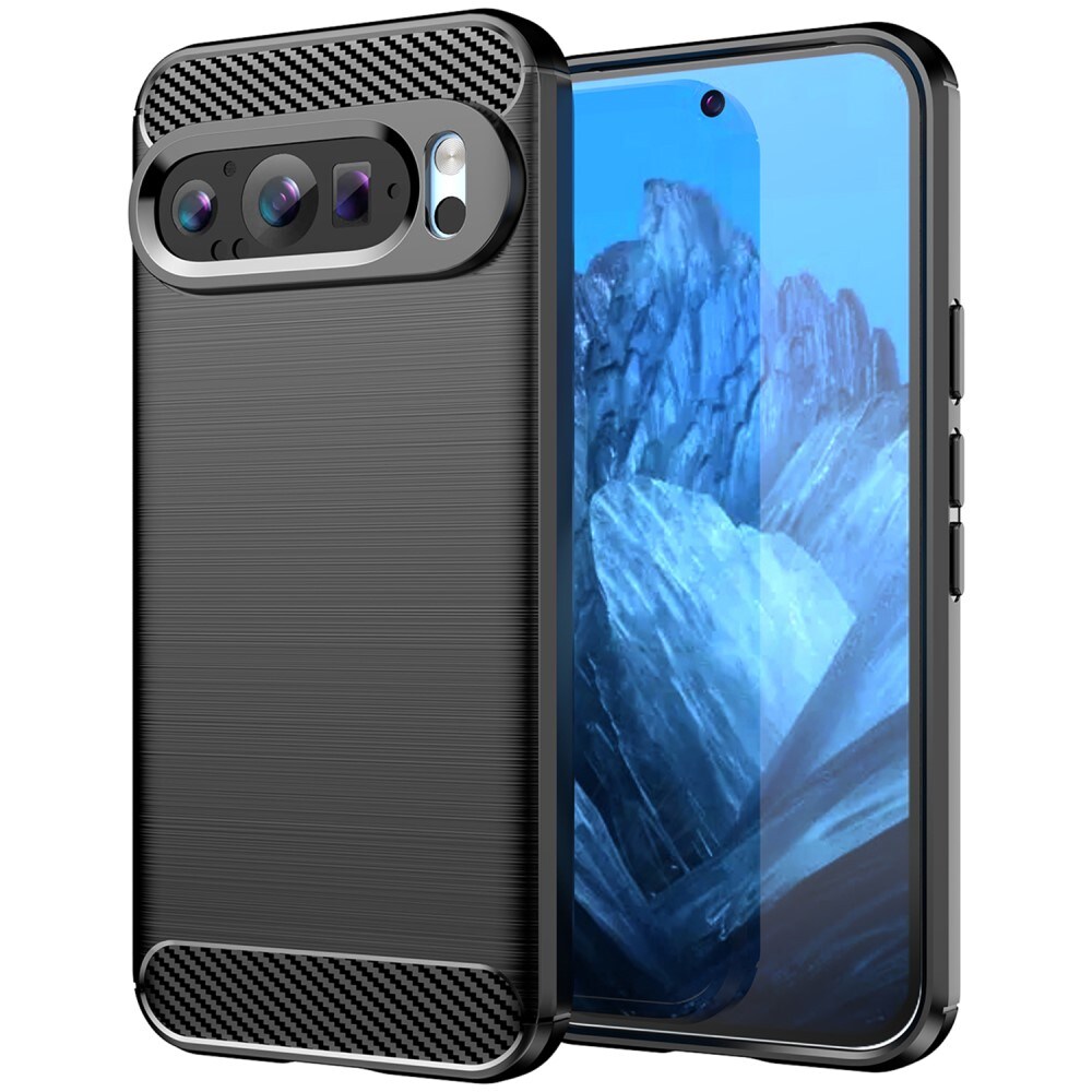 Google Pixel 9 Pro TPU-cover Brushed, Sort